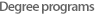 Degree programs